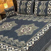 Fancy Velvet Bed Sheet Set - 4 Pieces  FVB 244